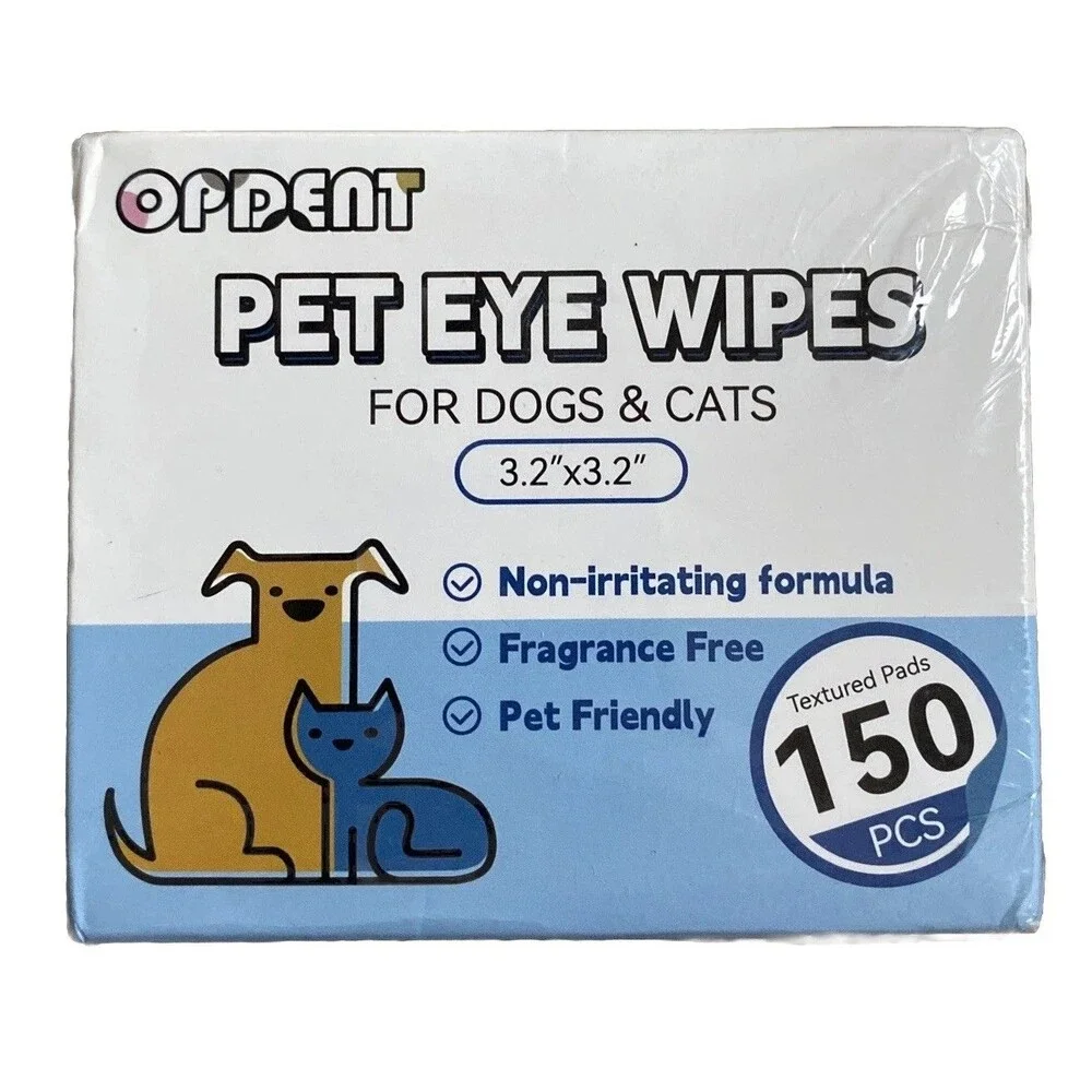 Eyes Wipes Dogs Cats  Tear Stain Remover Eye Cleaner 150 Pieces Fragrance Free